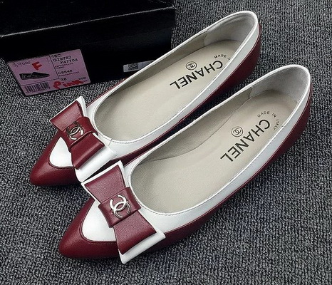 CHANEL Shallow mouth flat shoes Women--142